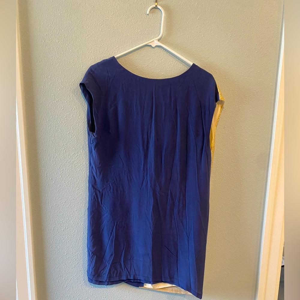 Ella Luna, Size Medium, Mini Dress, Navy and Gold. Worn twice!